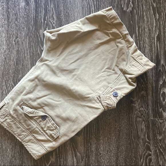 Mens Khaki Cargo Shorts - Picture 5 of 6